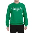 thumbnail image 2 of Wild Bobby Chosen 1 Peter 2:9 Inspirational/Christian Unisex Crewneck Graphic Sweatshirt, Kelly, Small, 2 of 5