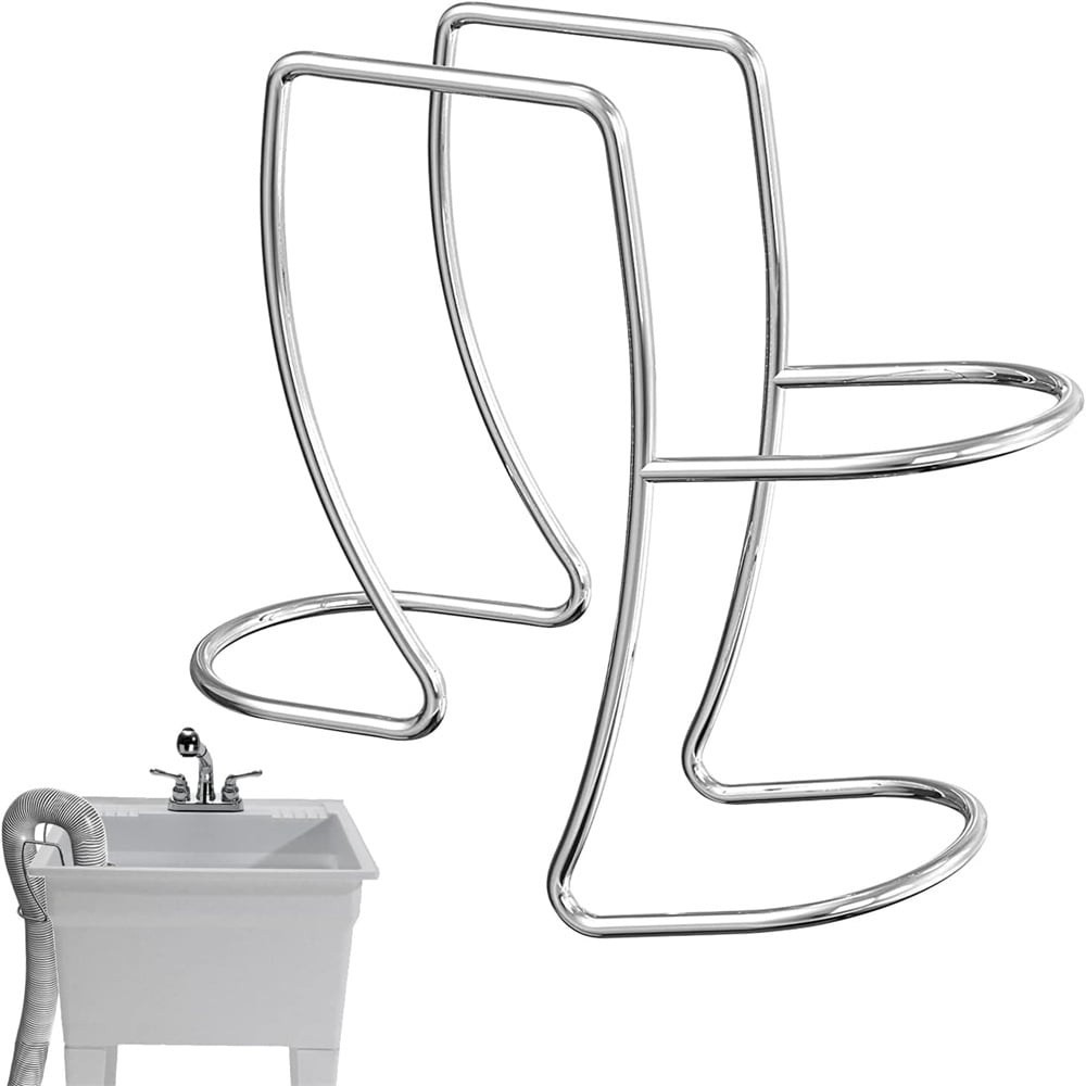 NOGIS Adjustable Washing Machine Drain Hose Holder Hook, 304 Stainless