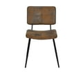 thumbnail image 3 of Homy Casa Dining Chairs Set of 2, Mid Century Modern Chairs with Backrest & Metal Legs, Black, 3 of 5
