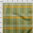 thumbnail image 2 of oneOone Viscose Jersey Light Green Fabric Madras Check Craft Projects Decor Fabric Printed By The Yard 60 Inch Wide, 2 of 5