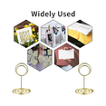 thumbnail image 4 of 20 Pcs Place Card Holders, Table Number Holders, Table Card Holders, Gold Metal Wire Picture/Photo/Menu/Memo/Notes, 4 of 6