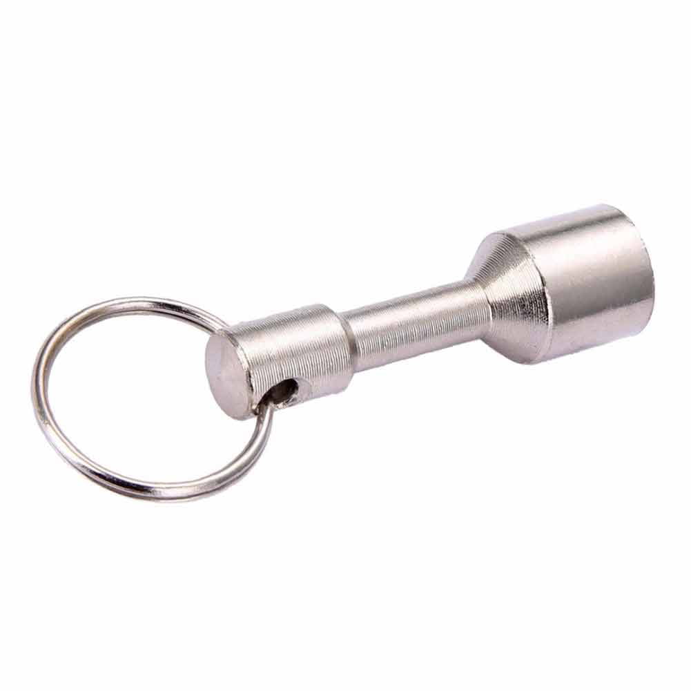 UDIYO Super Strong Metal Magnet Keychain Split Ring Pocket Keyring Hanging  Holder 