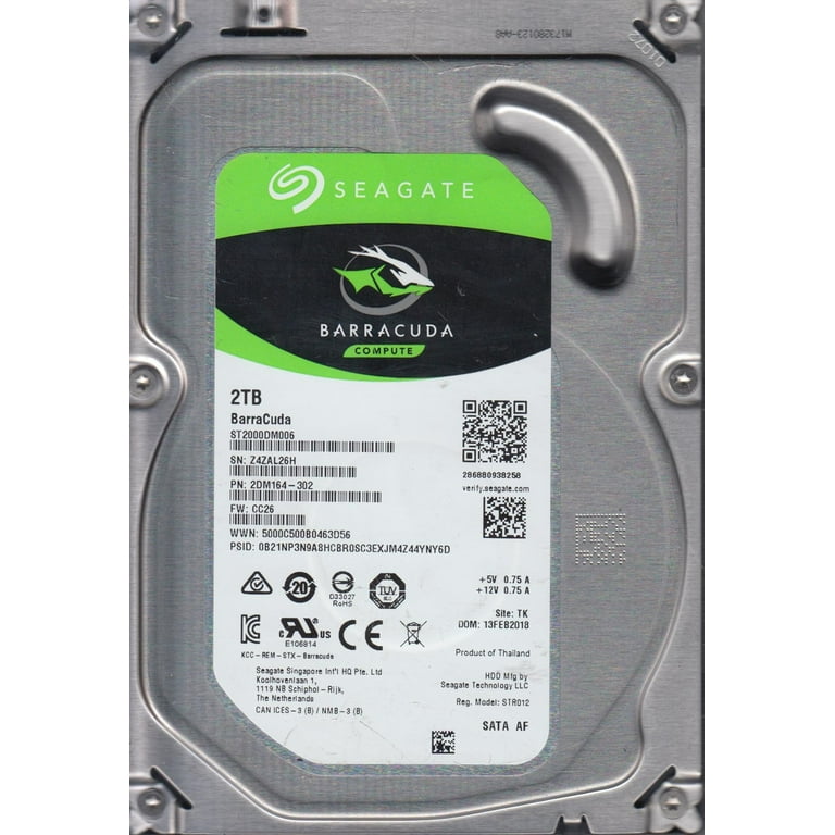 ST2000DM006, Z4Z, TK, PN 2DM164-302, FW CC26, Seagate 2TB ST2000DM006, Z4Z, TK, PN 2DM164-302, FW CC26, Seagate 2TB