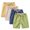 Yellow, variant on ZACPNCV 4PC Girls Casual Bermuda Shorts Kids Knee Length High Waisted Summer Shorts Linen Comfy Drawstring Short Pants Yellow 11-12 Years