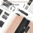 thumbnail image 5 of Tookss Hardshell Suitcase With Lightweight TSA Approved Locks And 3-level Telescopic Handle Swivel Suitcase Travel Luggage With Expandable Function, 5 of 9