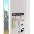 thumbnail image 3 of SHANNA Folding Coat Hooks Invisible Wall Mounted 1/4/6 Folding Viscose Hooks Rack for Coats Hats Key Rack, 3 of 6