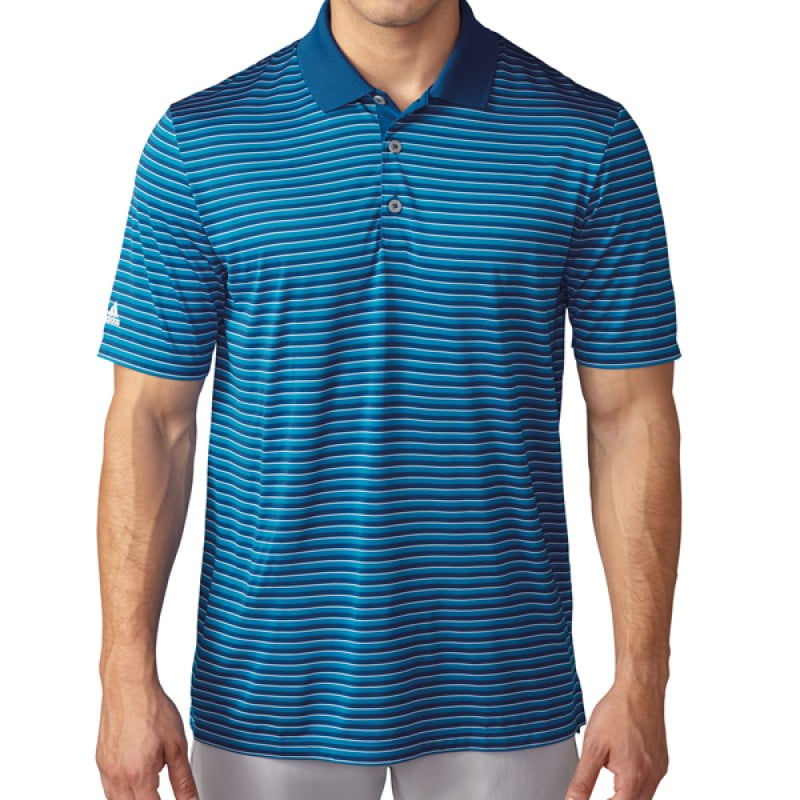 adidas striped golf shirts