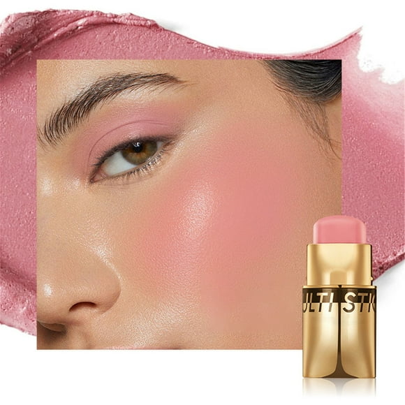 Awwp the Summer I Turned Pretty Makeup, Stick Pearlescent Eyeshadow Stick Rouge Lip and Cheek Lipstick, Makeup Pixi Blush for Cheeks, Beauty Blush,Milk Jelly Cream Blush