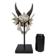 thumbnail image 6 of Ferocious Terra Bone Dragon Head Skull On Museum Pole Stand Display Figurine 12", 6 of 8