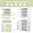 thumbnail image 3 of Bathroom Storage Cabinet with Multi-Functional Storage Space, Drawer with Slide Rails, Adjustable Shelf, 3 of 27