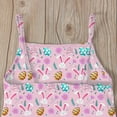 thumbnail image 4 of naisibaby Toddler Kids Girls Summer Cute Sleeveless Romper, Baby Flower Printed Suspenders Jumpsuit Pink 5T, 4 of 8