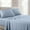 Blue, variant on Luxury Attached Waterbed Sheet Set - Solid 300 Thread Count