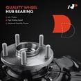 thumbnail image 4 of A-Premium 2x Front Steering Knuckle & Wheel Bearing Hub Assembly Compatible with Lexus RX400h 06-08 & Lexus RX350 07-09, RX330 04-05 & Toyota Highlander 06-07, Replace # 4321208020, 4321108020, 4 of 6