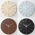 thumbnail image 2 of Nordic Style 12-Inch Silent Wall Clock - Minimalist Quartz Decor for Living Rooms, 2 of 4