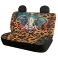 thumbnail image 5 of Psesaysky Leopard Elephant Galaxy Print Stretchy Car Seat Covers for Car Interior Auto, Non-Slip Auto Seat Cushions Comfortable Car Rear Seat Covers, 5 of 7