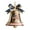 A, variant on Musbetu United States 250th Anniversary Bell Ornament Commemorative Patriotic Christmas Tree Hanging Bell Decoration Holiday Party Pendant