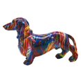 thumbnail image 4 of Estatua de perro salchicha, adorno artesanal, escultura de resina elegante para escritorio, figura para Estilo B, 4 of 9