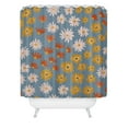 thumbnail image 2 of Society6 Emanuela Carratoni Wild Painted Flowers Shower Curtain 71" x 74", 2 of 3