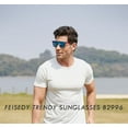 thumbnail image 3 of FEISEDY Sunglasses for Women Men, Fashion Mirrored Single Lens, Driving Beach Sunnies UV400 Shades B2996, 3 of 22