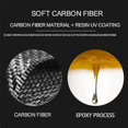 thumbnail image 5 of Carbon Fiber Car Headlight Switch Button Frame Cover Trim Sticker for S90 2017-2022 Accessories, 5 of 5