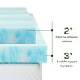 thumbnail image 3 of 3 inch King Memory Foam Mattress Topper with Cooling Gel for Pressure Relief and Breathable Comfort, 3 of 8