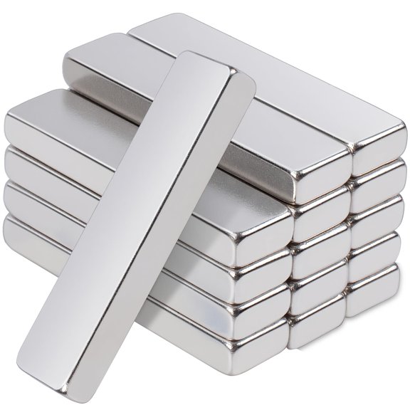 Qianglong 30pcs Super Strong Neodymium Magnets - Heavy Duty Rare Earth Rectangular Bars - Perfect for Kitchen, Tool Storage & Office - 40x10x3mm
