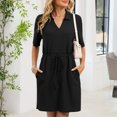 thumbnail image 5 of CIENVNSTG Maxi Dress for Women Short Sleeved Long Breathable Holiday Dress Flowy Eye-Catching Party Dress, 5 of 6