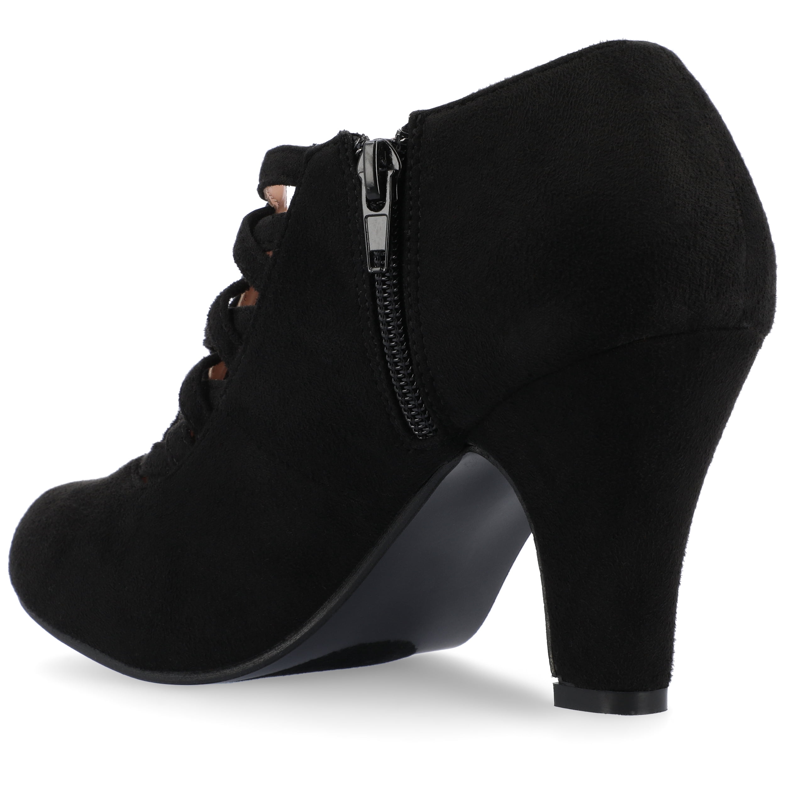 Journee Womens Piper Inside Zip Block Heel Booties, Widths Available