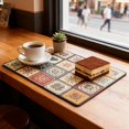 thumbnail image 4 of Dish Drying Mat,Retro Quick Drying Water Draining Mat for Kitchen Bar Countertop, Fast Water Absorption Hide Stains Easy to Clean Fit Coffee Bar Accessories Bar Mats for Countertop, 4 of 5