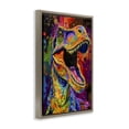 thumbnail image 2 of Stupell Industries Bohemian Paint Splatter Urban T-Rex Brown Floating Frame Canvas Art, 21 x 31, by Creative Studio, 2 of 8