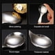thumbnail image 4 of Bearachild Cuchara de sopa Cucharas de metal redondas pequeñas a prueba de herrumbre Acero inoxidable Oro rosa, 4 of 6