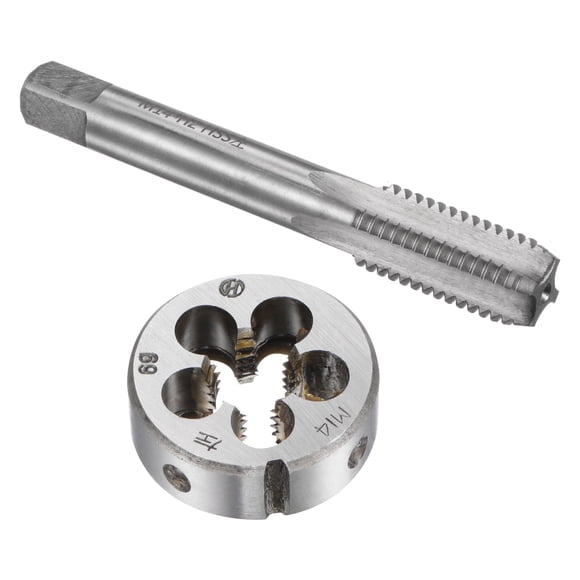 Unique Bargains M14 x 2 Metric Left Hand Tap and Die Set Screw Thread Tap with Round Die