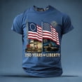 thumbnail image 2 of 250th Anniversary Usa Shirt Mens T-Shirts Short Sleeve Vintage 250 Years American 1776-2026 250th Birthday Usa T-Shirt Big & Tall Athletic Fit America Pullover Streetwear, 2 of 6