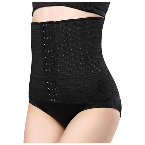 Fesfesfes Ladies Hollow Corset Postpartum Belly Control Shapewear Women Girdle Waist Clip Corset Skinny Body Shaper Tops on