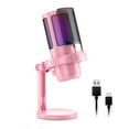 thumbnail image 2 of Professional USB Microphone  Type C Plug and Play  Mute Button  Mic for PC Laptop Streaming  Podcast  Studio Recording  Gaming， Black, 2 of 12