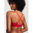 thumbnail image 2 of Women's Sexy Lace Push Up Plus Size Bra Sheer Balconette Underwire Unlined, 2 of 3