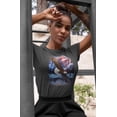 thumbnail image 2 of 4th of July American Flag Bald Eagle Women's Juniors Soft T Shirt, 2 of 5