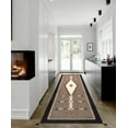 thumbnail image 3 of Pasargad Home PNT-69 2.07x10 Tuscany Collection Reversible Wool Mocha Area Rug- 2' 7'' X 9'10'', 3 of 3