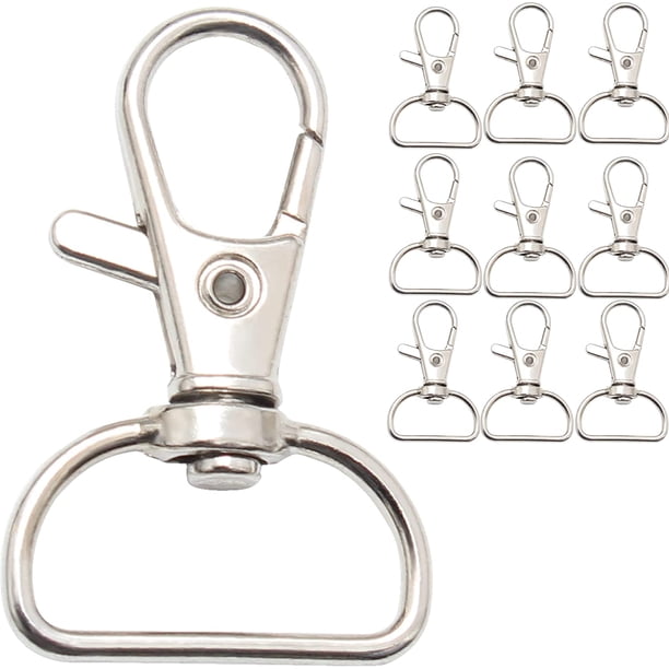 100 Argollas Para Llavero 20mm Mosquetón Gancho De Clip Giratorio Para Manualidades I