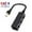 black, variant on cpengpj 40Gbps 2000Mhz RJ45 Ethernet Connector Splitter 1 to 3 Sockets Internet Cable 5 6 7