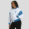 thumbnail image 5 of Women's WEAR by Erin Andrews White Detroit Lions Full-Snap Fleece Sweatshirt Jacket, 5 of 6