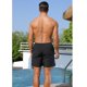 thumbnail image 3 of SAYOO Shorts de playa de cuerda para hombres, shorts de cintura elástica, forro de malla SAYOO moda, 3 of 6