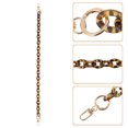 thumbnail image 3 of Unique Bargains 1 Pc Round Handbag Chain Strap 23.62" Dark Coffee Color Acrylic, 3 of 5