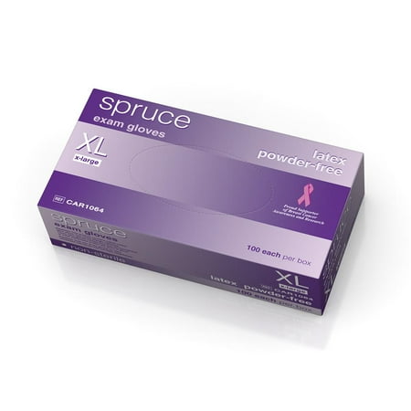 Spruce Non-Sterile Powder-Free Latex Exam Gloves - CAR1064