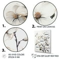 thumbnail image 3 of Designart "Calm Monochrome Dogwood III" Dogwood Floater Framed Canvas Wall Art, 3 of 5
