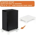 thumbnail image 4 of Mobile Computer Tower Stand with 4 Caster Wheels Fits Most PC Lockable CPU Stand, 4 of 7