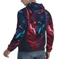 thumbnail image 6 of Wukai Cool Wolf Head Print Men Hoodies Fleece Sweatshirts Long Sleeve Sweaters Pullover Fall Outfits Winter Clothes-3X-Large, 6 of 7
