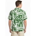 thumbnail image 2 of HAPPY BAY Men's Hawaiian Shirts Short Sleeve Button Down Shirt Men's Party Shirts Casual Vacation Summer Tropical Shirts for Men Funny 5XL Aloha Turtle, Green, 2 of 7
