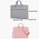 thumbnail image 3 of Minnieouse Estuche de transporte para computadora portátil con correa para el hombro, bolso de mano impermeable para hombres, bolso de tela a prueba de Bolsas de mensajero y de hombro Rosado Minnieouse AP012450-01, 3 of 6
