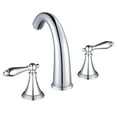 thumbnail image 3 of Aquaterior 3 Hole Bathroom Faucet Widespread Taps for Undermount Sink Chrome, 3 of 6
